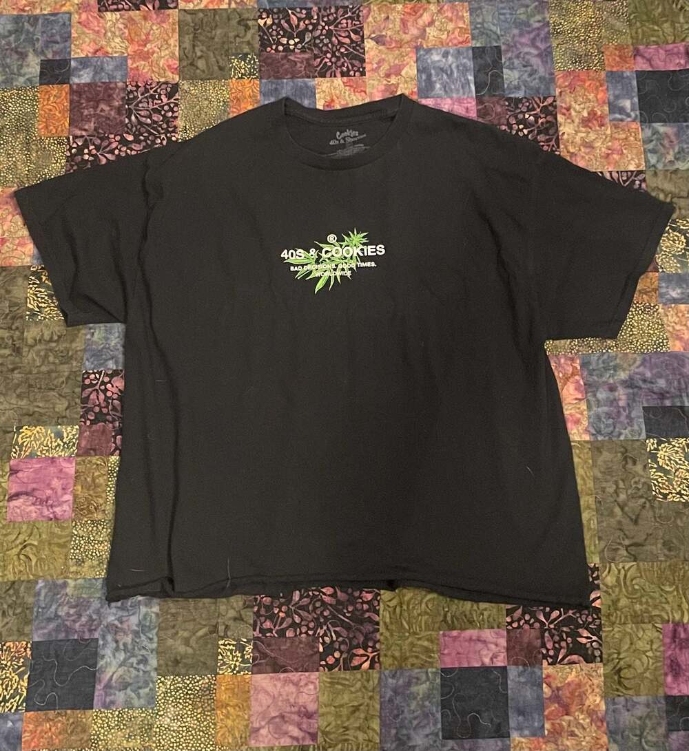 40s & Shorties x Cookies Collab Leaf Logo Graphic T-Shirt